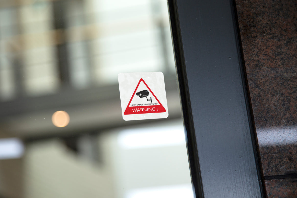 Alecto AWS-05 - 5x d'autocollants de fenêtre pour la surveillance de la caméra