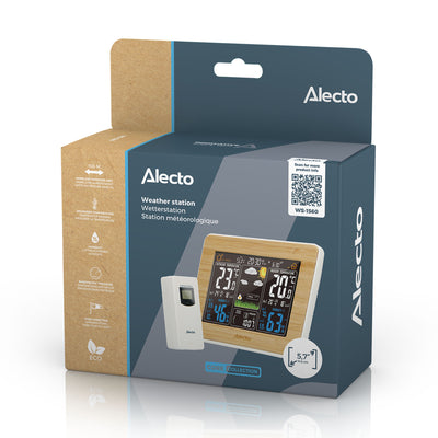 Alecto WS-1560 - Station météo avec capteur extérieur sans fil, bambou