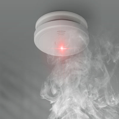 Alecto BPB17 - Boîte de prévention des incendies avec1 détecteur de fumée et 1 détecteur de monoxyde de carbone