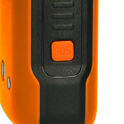 Alecto FR300OE - Paire de talkies-walkies anti-chocs, portée jusqu’à 10 kilomètres - Orange/Noir
