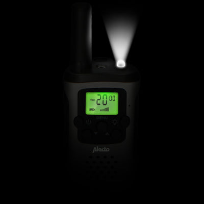 Alecto FR-175 - Lot de deux talkie-walkies, Portée jusqu’à 7 kilomètres, blanc/noir
