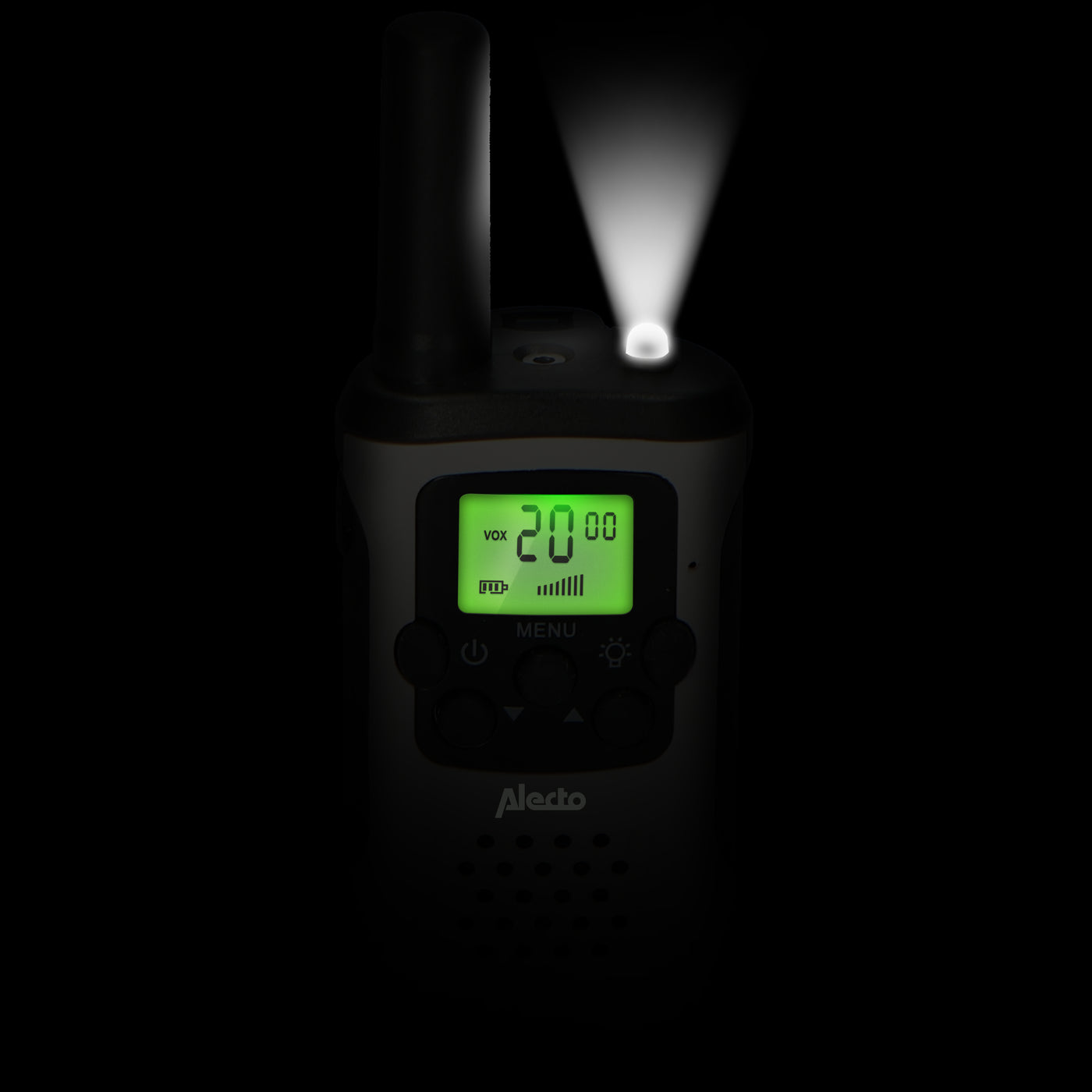 Alecto FR-175 - Lot de deux talkie-walkies, Portée jusqu’à 7 kilomètres, blanc/noir