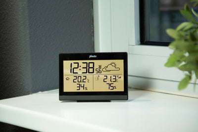 Alecto WS-2300 - Station météo avec capteur extérieur sans fil, noir