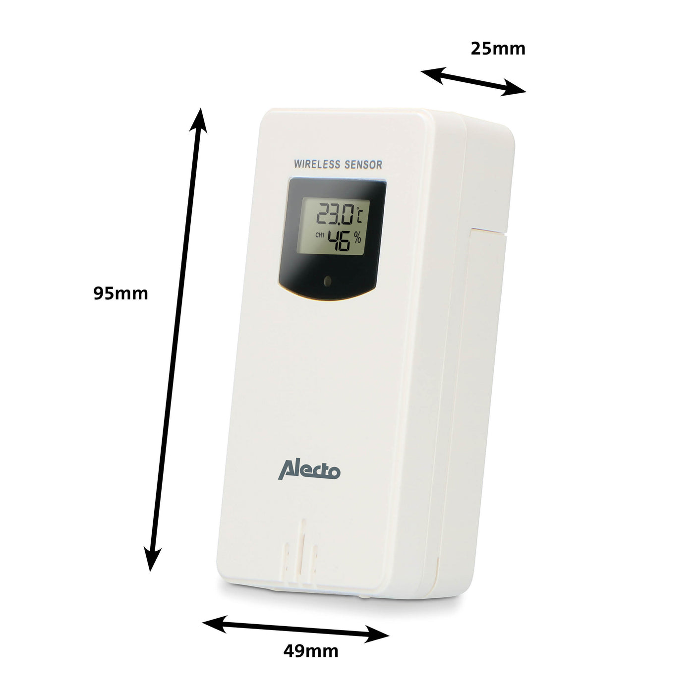 Alecto WS-1560 - Station météo avec capteur extérieur sans fil, bambou