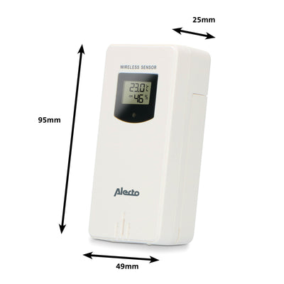 Alecto WS-1560 - Station météo avec capteur extérieur sans fil, bambou
