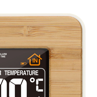 Alecto WS-1560 - Station météo avec capteur extérieur sans fil, bambou