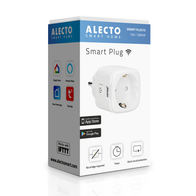 Alecto SMART-PLUG10 - Prise intelligente Wi-Fi, 16A, 3680W