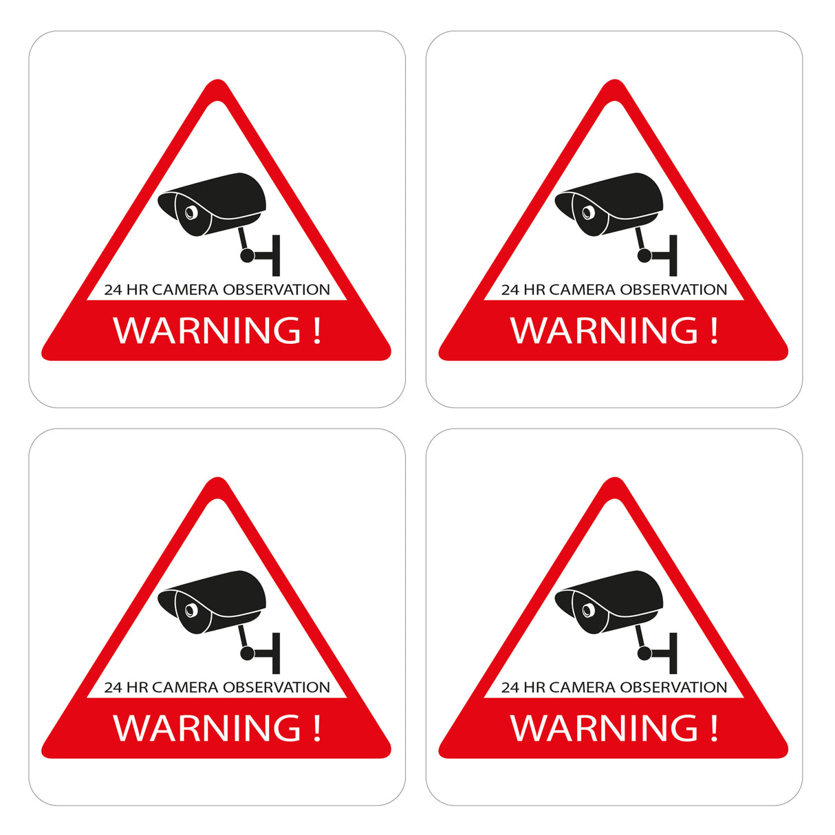 Alecto AWS-05 - 5x d'autocollants de fenêtre pour la surveillance de la caméra