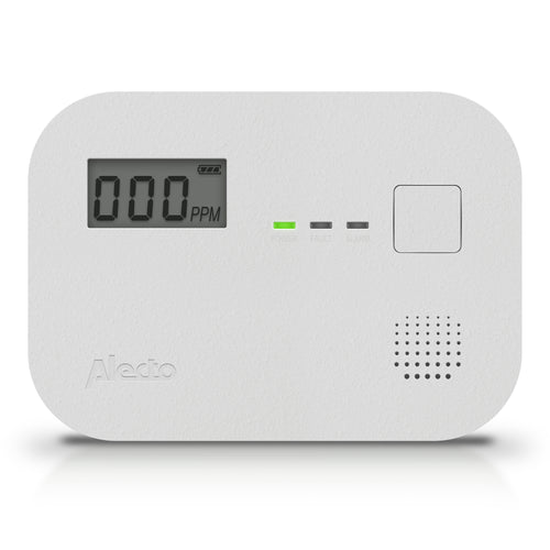 Alecto COA3910 - Détecteur de monoxyde de carbone avec capteur 10 ans et affichage