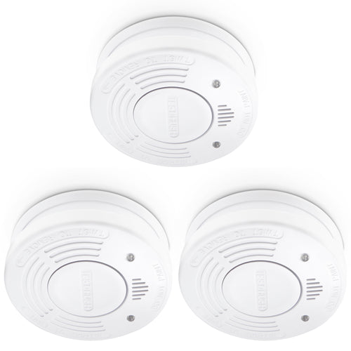 Alecto SA-110 TRIPLE - Détecteur de fumée avec pile et capteur de 10 ans, pack de 3