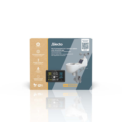 Alecto WS5100 - Professioneel 6-in-1 Wi-Fi weerstation met gratis SmartLife App