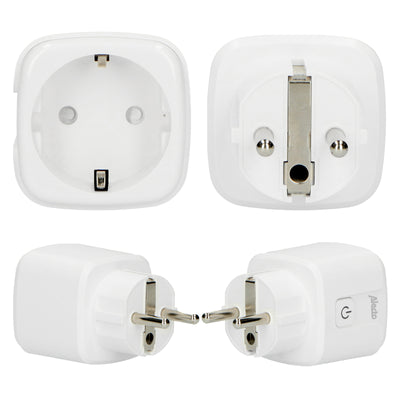 Alecto SMART-PLUG10 - Prise intelligente Wi-Fi, 16A, 3680W, pack de 3, blanc