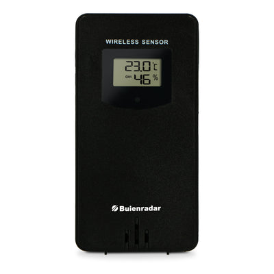 Buienradar BR900 - Station météo 3 en 1 avec Wi-fi, app et capteur extérieur sans fil , noir