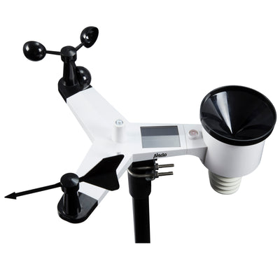Alecto WS-5500 - Station météo professionnelle 8 en 1 avec Wi-fi, app et capteur extérieur sans fil , noir