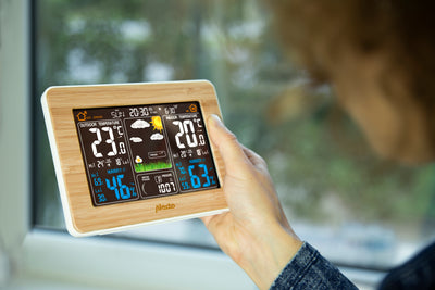 Alecto WS-1560 - Station météo avec capteur extérieur sans fil, bambou