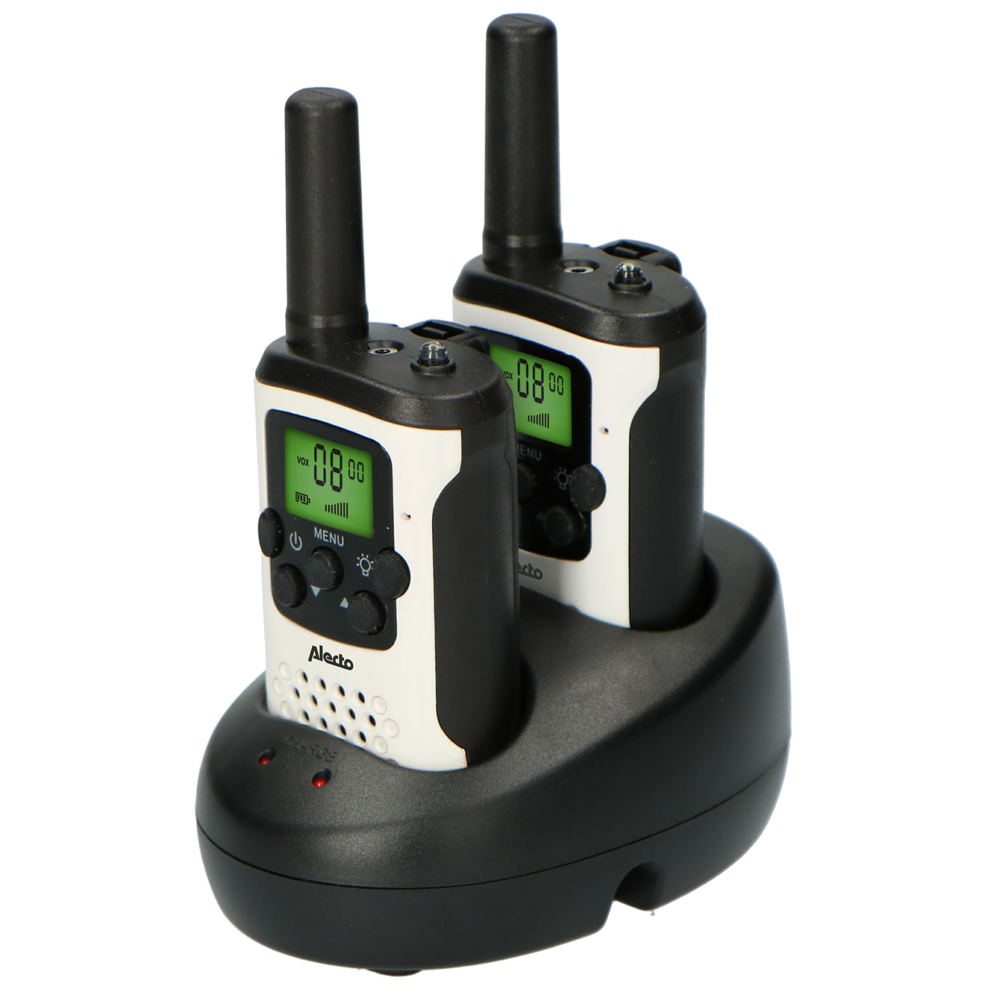 Alecto FR-175 - Lot de deux talkie-walkies, Portée jusqu’à 7 kilomètres, blanc/noir