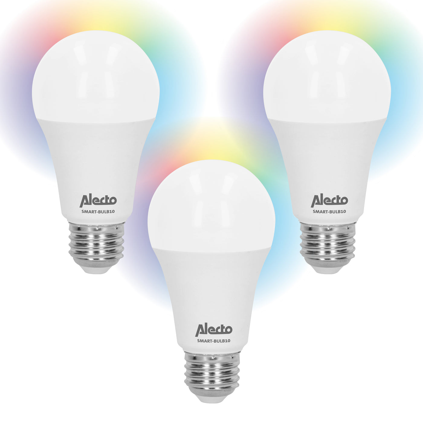 Alecto SMART-BULB10 TRIPLE - Smart Lampe LED Wi-Fi, pack de 3