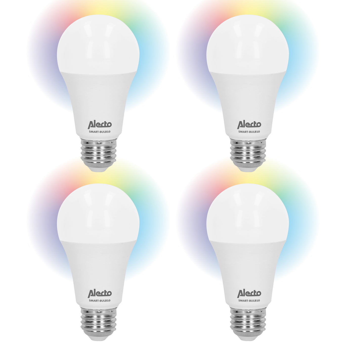 Alecto SMART-BULB10 4-PACK - Smart Lampe LED Wi-Fi, pack de 4