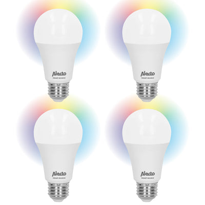 Alecto SMART-BULB10 4-PACK - Smart Lampe LED Wi-Fi, pack de 4