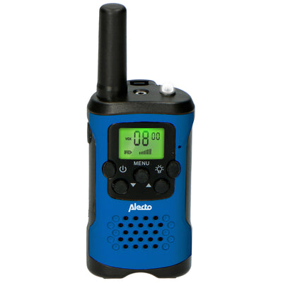 Alecto FR-175BW - Lot de deux talkie-walkies, Portée jusqu’à 7 kilomètres, blue/noir