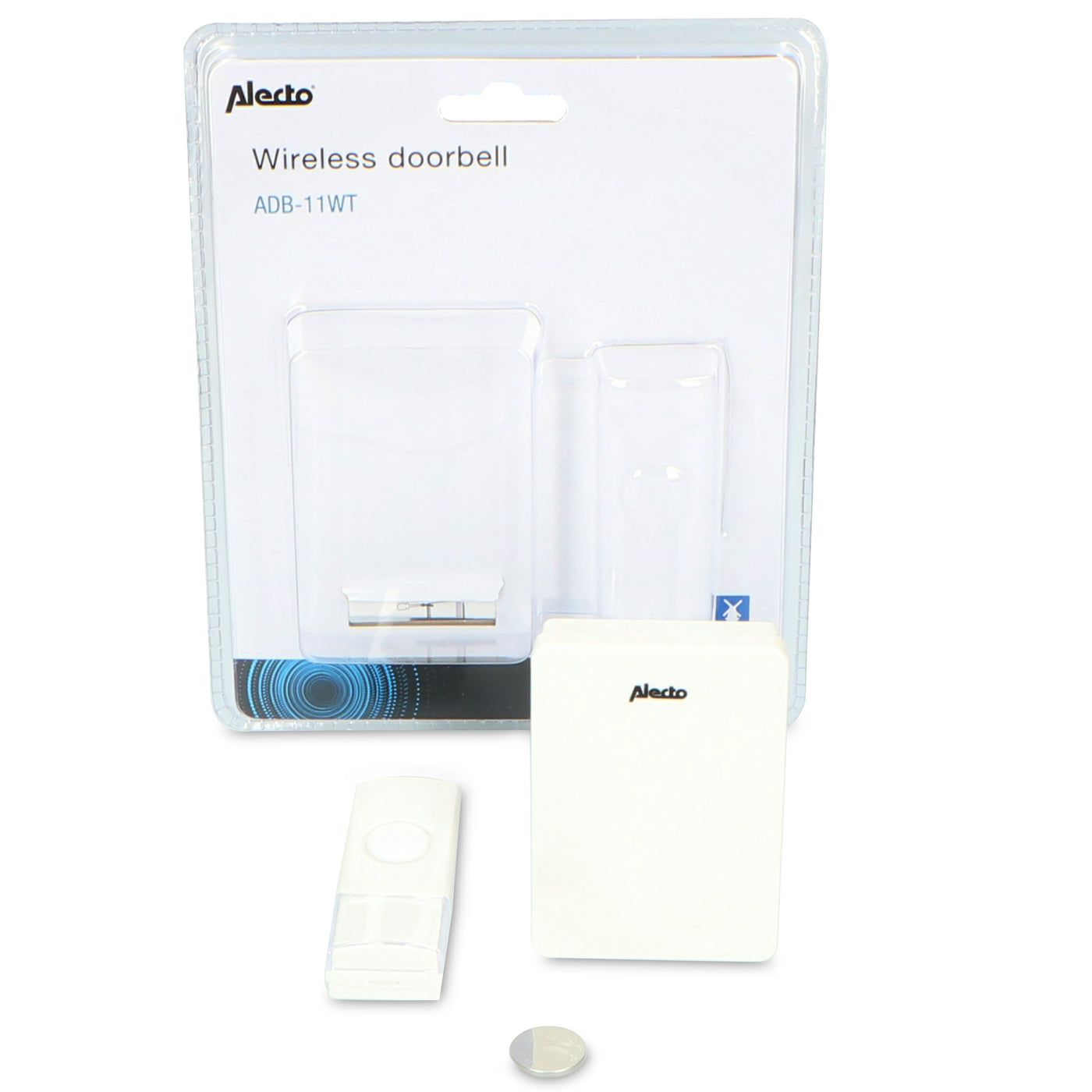 Alecto ADB-11WT - Sonnette sans fil, blanc