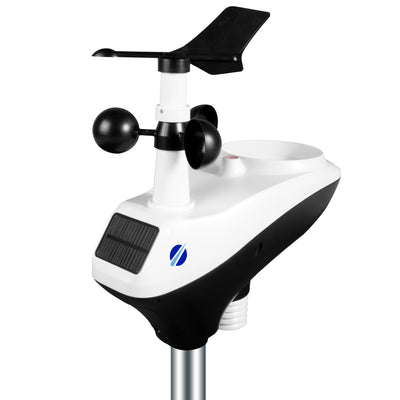 Buienradar BR-1800 - Station météo professionnelle avec capteur extérieur sans fil, blanc