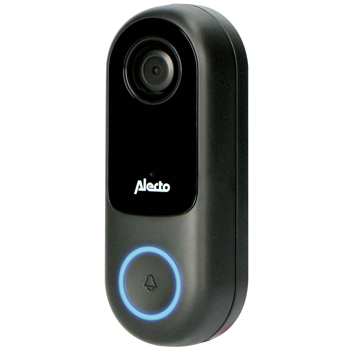 Alecto SMART-RING20 - Sonnette de porte intelligente avec caméra, pour usage domotique, noir