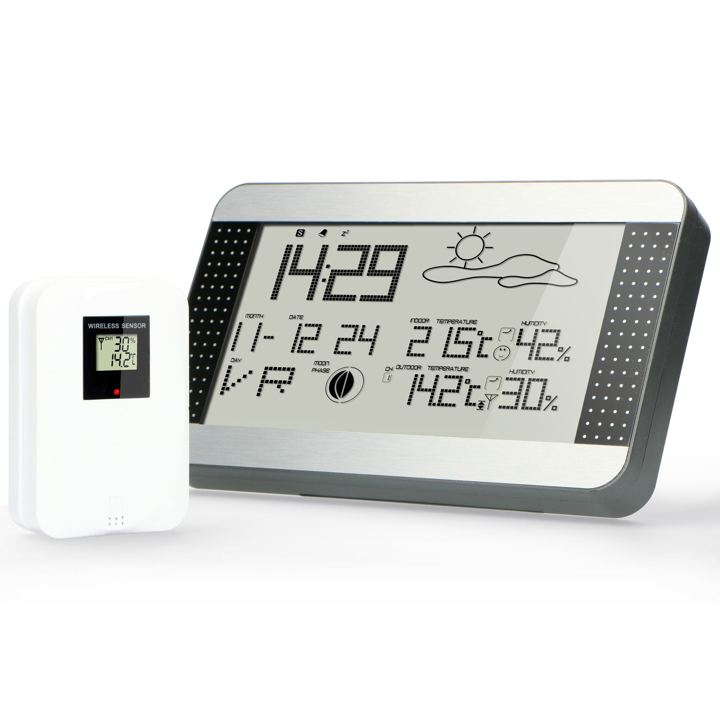 Station météo avec capteur extérieur sans fil Alecto WS-2300 Noir - Station  météo thermomètre pluviomètre - Achat & prix