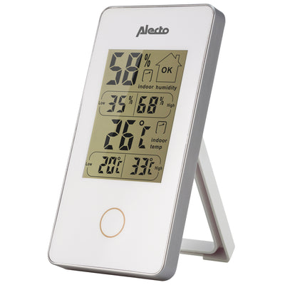 Alecto WS-75 - Thermomètre intérieur numérique, blanc