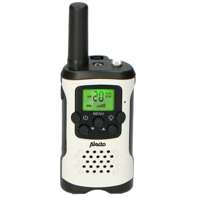 Alecto FR-175 QUADSET - Set de 4 talkie-walkies - portée jusqu’à 7 kilomètres, blanc/noir