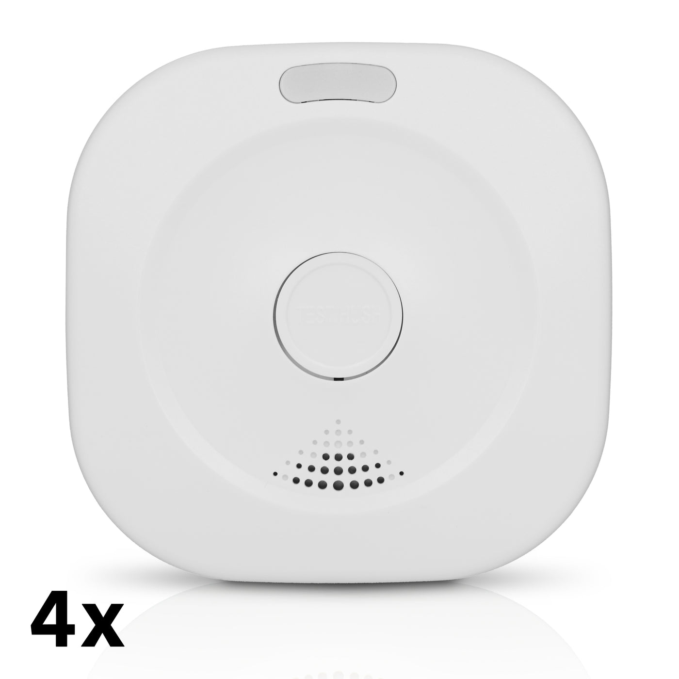 Alecto SMARTSMOKE11 4x - Détecteur de fumée inteligent Wi-Fi, pack de 4 - Blanc
