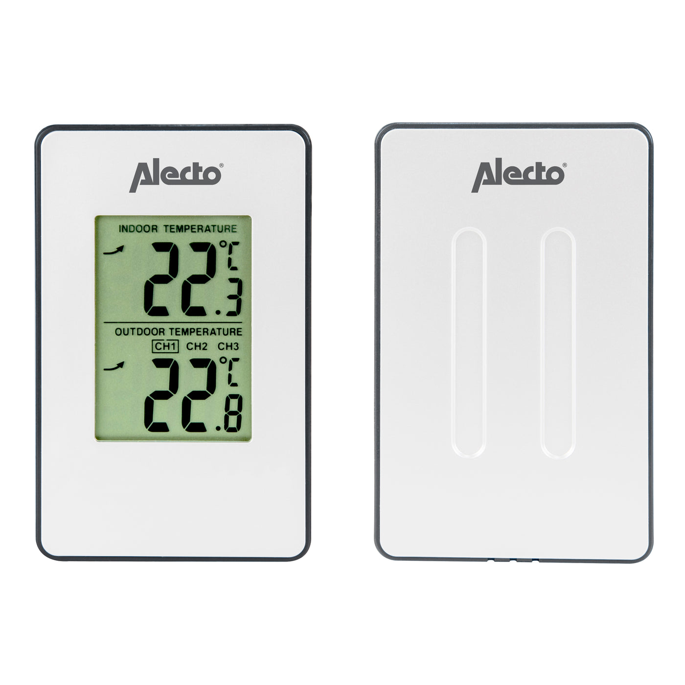 Alecto WS-1050 - Station météo avec capteur extérieur sans fil, blanc