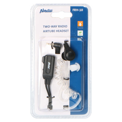 Alecto FRH-10 - Ecouteurs tube d'air talkie-walkie, noir