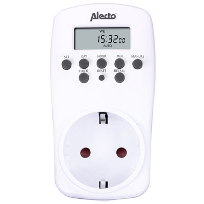 Alecto DTS-814 - Programmateur digital, blanc