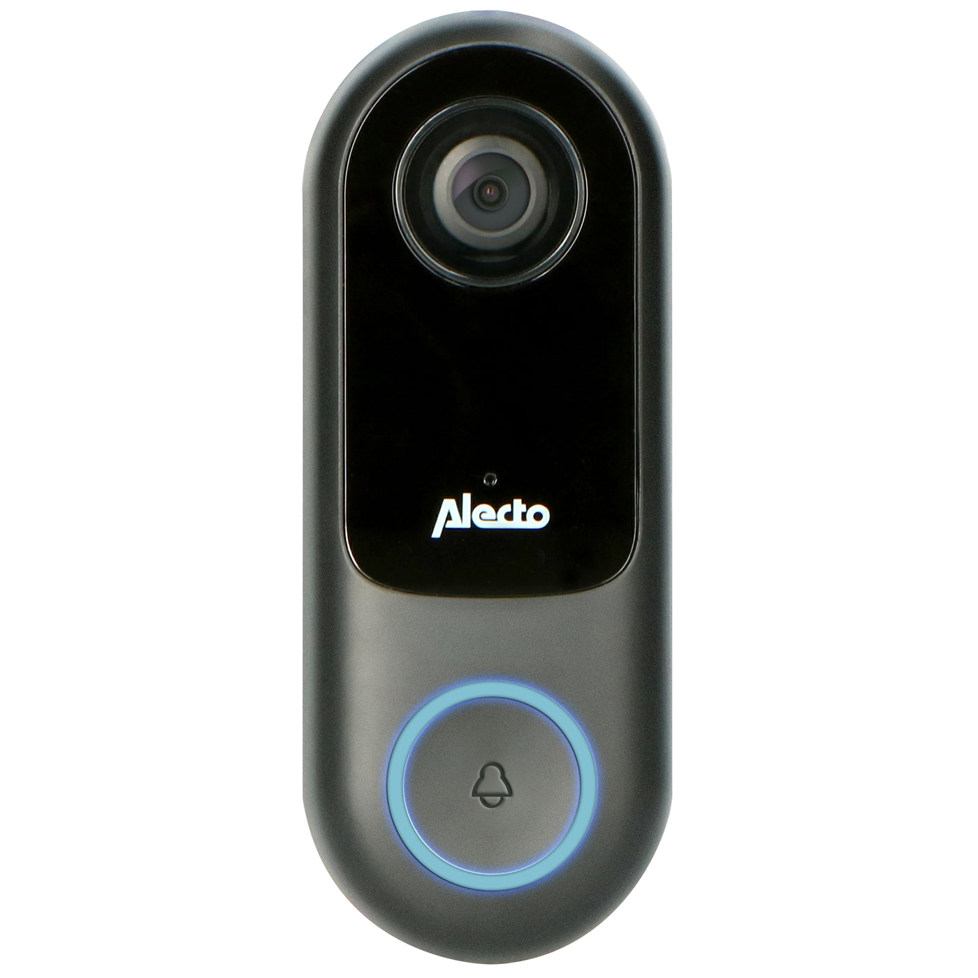 Alecto SMART-RING20 - Sonnette de porte intelligente avec caméra, pour usage domotique, noir